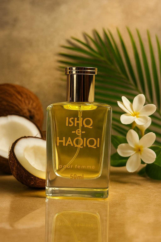 Qaseeza Ishq-e-Haqiqi premium perfume  – 9+ hours lasting fragrance for men and women in Pakistan.